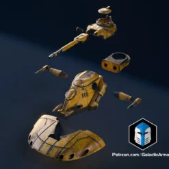 1:48 Scale Floating AAT Tank - 3D Print Files -Galacticarmory Store 1 48ScaleAATTank Exploded