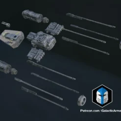 1:48 Scale And Tea Light Y-Wing - 3D Print Files -Galacticarmory Store 1 48ScaleY Wing Exploded