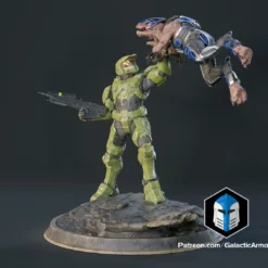 Infinite Master Chief Figurine - Pose 6 - 3D Print Files -Galacticarmory Store 10001