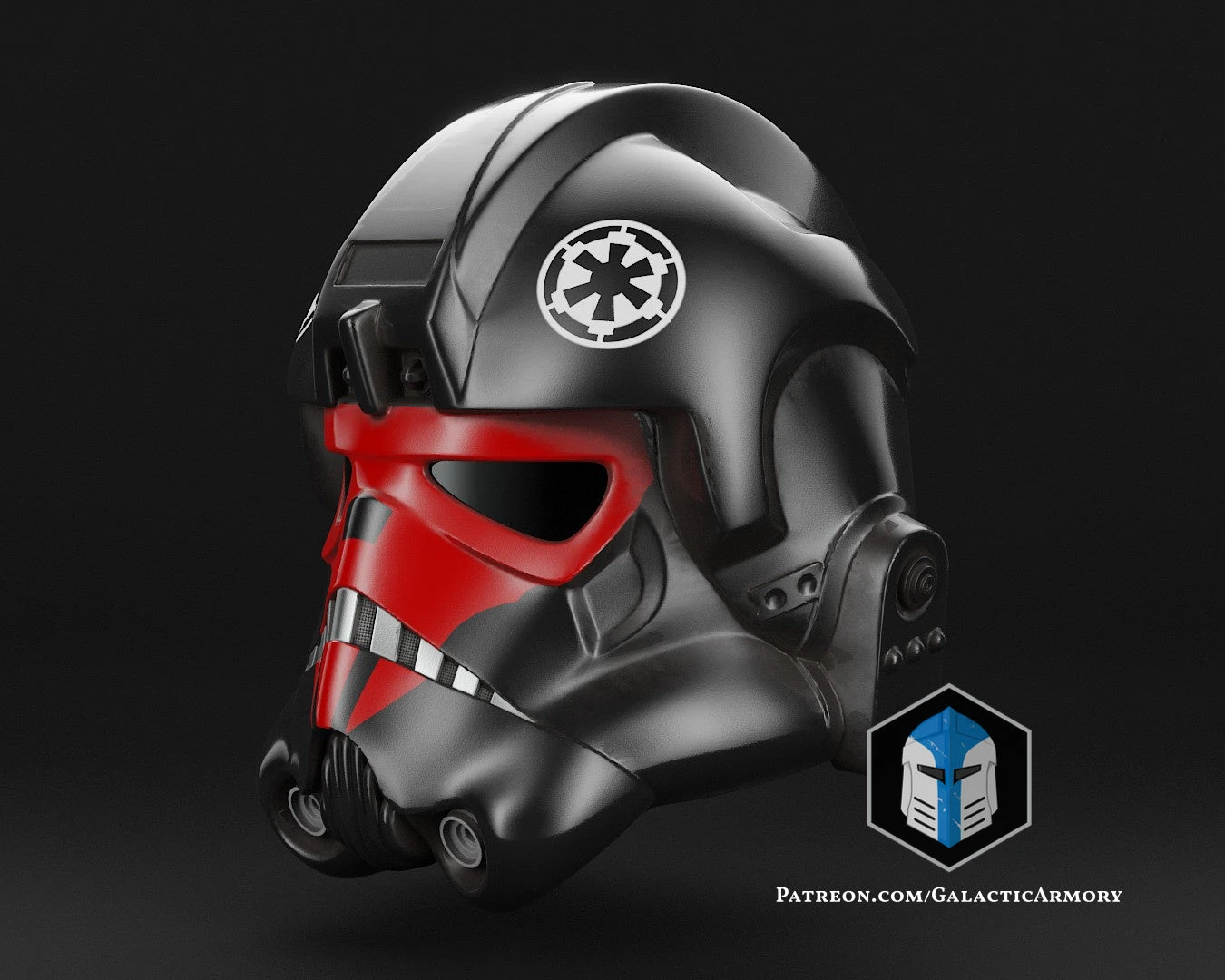 Tie Fighter Pilot Helmet - 3D Print Files 6 Tie Fighter Pilot Helmet - 3D Print Files - Image 4