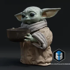 Grogu Figurine - Pose 4 - 3D Print Files -Galacticarmory Store 10001 2 99144198 61f2 4d75 9102 77f24bc81722