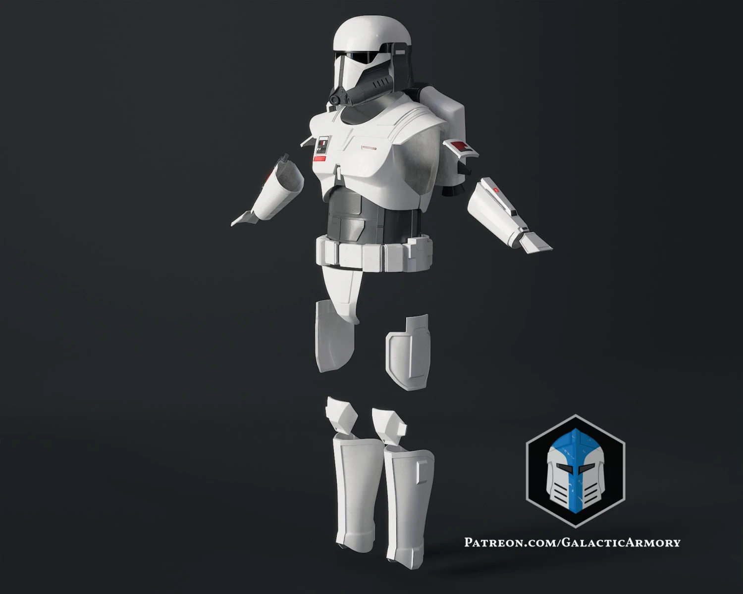 Imperial Mandalorian Commando Armor - 3D Print Files 11 Imperial Mandalorian Commando Armor - 3D Print Files - Image 9