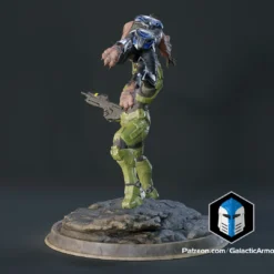 Infinite Master Chief Figurine - Pose 6 - 3D Print Files -Galacticarmory Store 10002