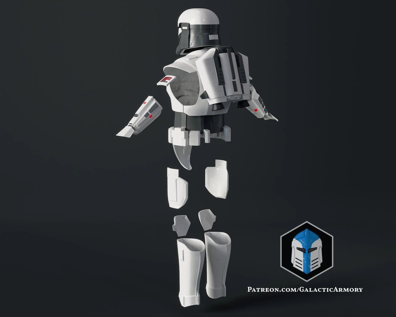 Imperial Mandalorian Commando Armor - 3D Print Files 13 Imperial Mandalorian Commando Armor - 3D Print Files - Image 11
