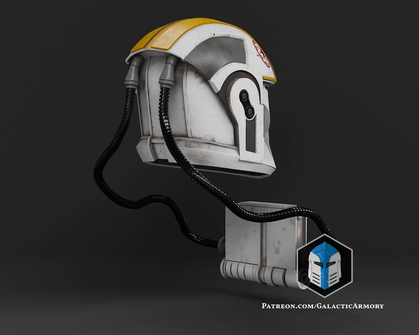 Phase 1 Clone Trooper Pilot Helmet - 3D Print Files 11 Phase 1 Clone Trooper Pilot Helmet - 3D Print Files - Image 9
