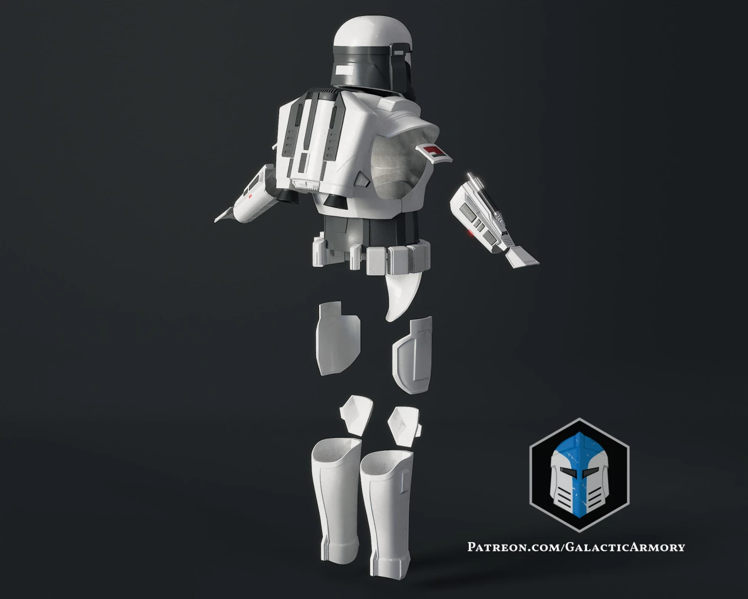 Imperial Mandalorian Commando Armor - 3D Print Files 15 Imperial Mandalorian Commando Armor - 3D Print Files - Image 13