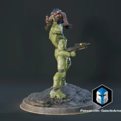 Infinite Master Chief Figurine - Pose 6 - 3D Print Files -Galacticarmory Store 10006