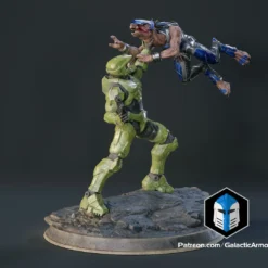 Infinite Master Chief Figurine - Pose 6 - 3D Print Files -Galacticarmory Store 10007