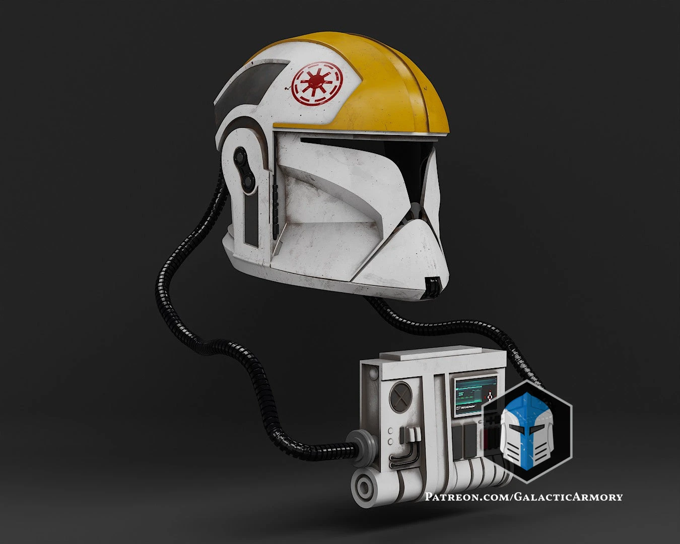 Phase 1 Clone Trooper Pilot Helmet - 3D Print Files 13 Phase 1 Clone Trooper Pilot Helmet - 3D Print Files - Image 11