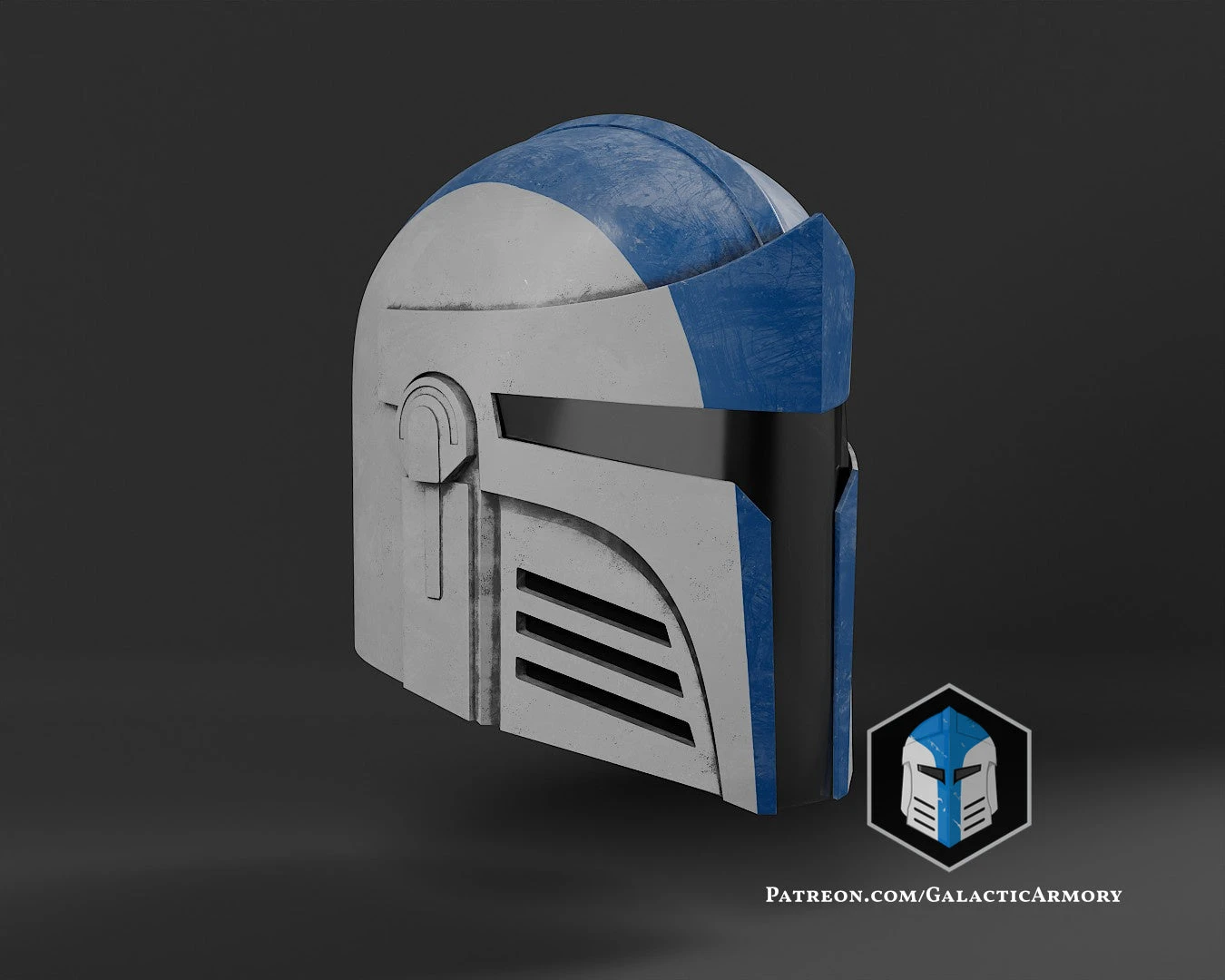 Galactic Mandalorian Helmet - 3D Print Files 13 Galactic Mandalorian Helmet - 3D Print Files - Image 11