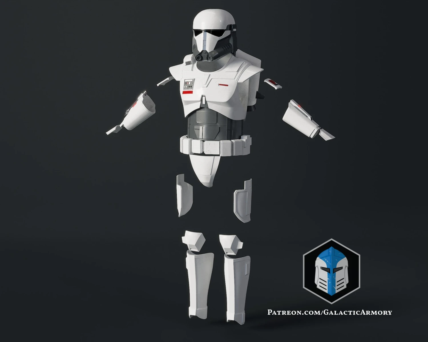 Imperial Mandalorian Commando Armor - 3D Print Files 5 Imperial Mandalorian Commando Armor - 3D Print Files - Image 3
