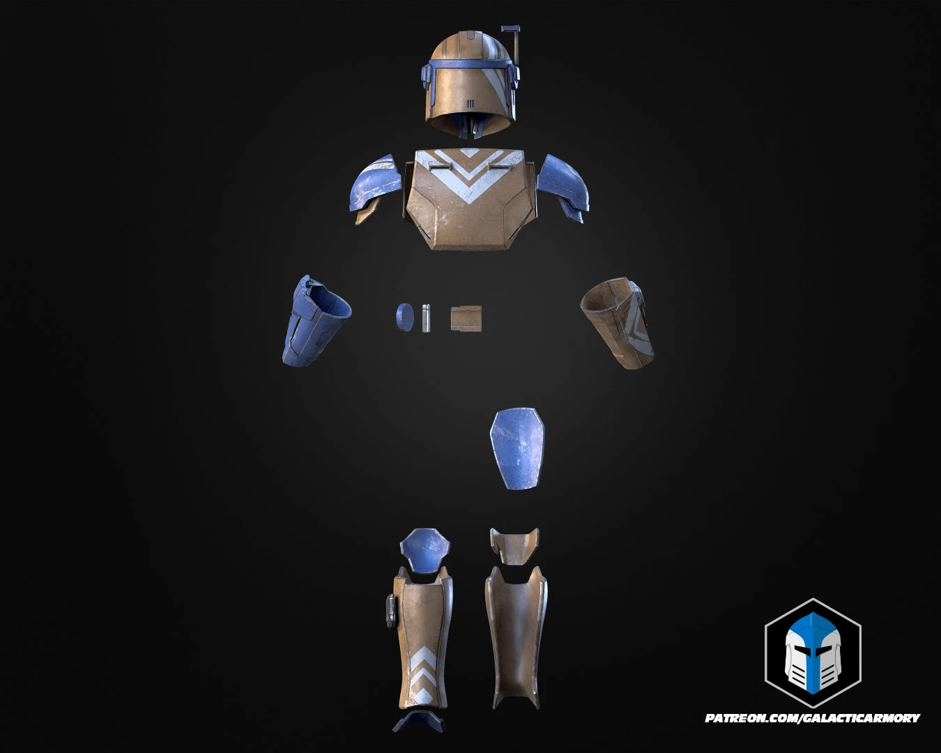 Mando Loyalty Helmet And Armor - 3D Print Files 11 Mando Loyalty Helmet And Armor - 3D Print Files - Image 9