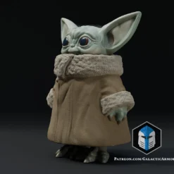 Standing Grogu - Arms At Side - 3D Print Files -Galacticarmory Store 20001 1