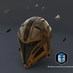 The Armorer Spartan Helmet Mashup - 3D Print Files -Galacticarmory Store 2ArmorerSpartanHelmet Exploded
