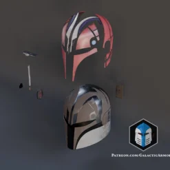 Sabine Wren Helmet - 3D Print Files -Galacticarmory Store 2SabineWrenHelmet Patterning