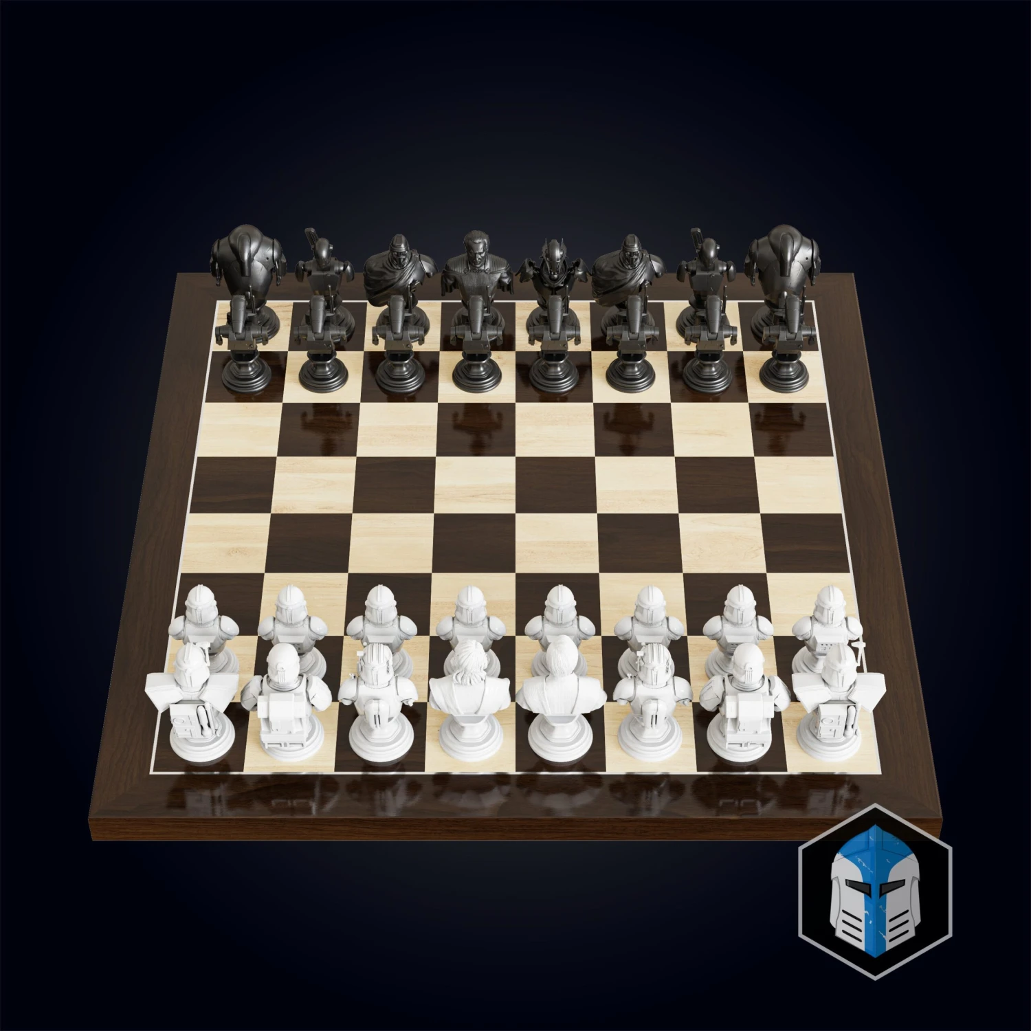 Clone Wars Republic/CIS Chess Set - 3D Print Files 5 Clone Wars Republic/CIS Chess Set - 3D Print Files - Image 3