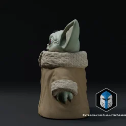 Standing Grogu - Arms At Side - 3D Print Files -Galacticarmory Store 2sitting0002