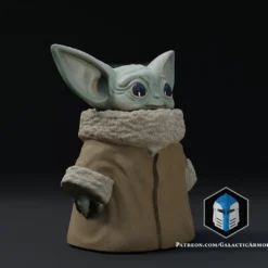 Standing Grogu - Arms At Side - 3D Print Files -Galacticarmory Store 2sitting0007