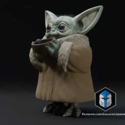 Standing Grogu - Bowl - 3D Print Files -Galacticarmory Store 30001