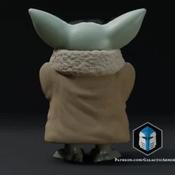 Standing Grogu - Bowl - 3D Print Files -Galacticarmory Store 30004