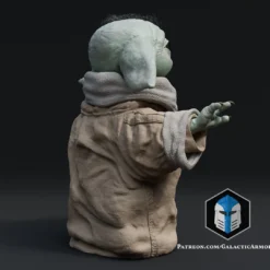Grogu Figurine - Pose 3 - 3D Print Files -Galacticarmory Store 30006