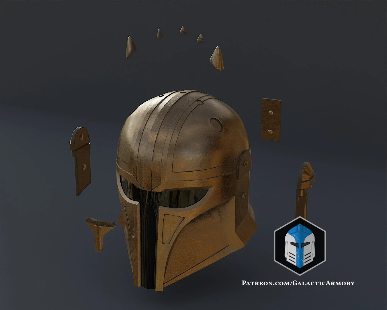The Armorer Helmet - 3D Print Files 5 The Armorer Helmet - 3D Print Files - Image 3