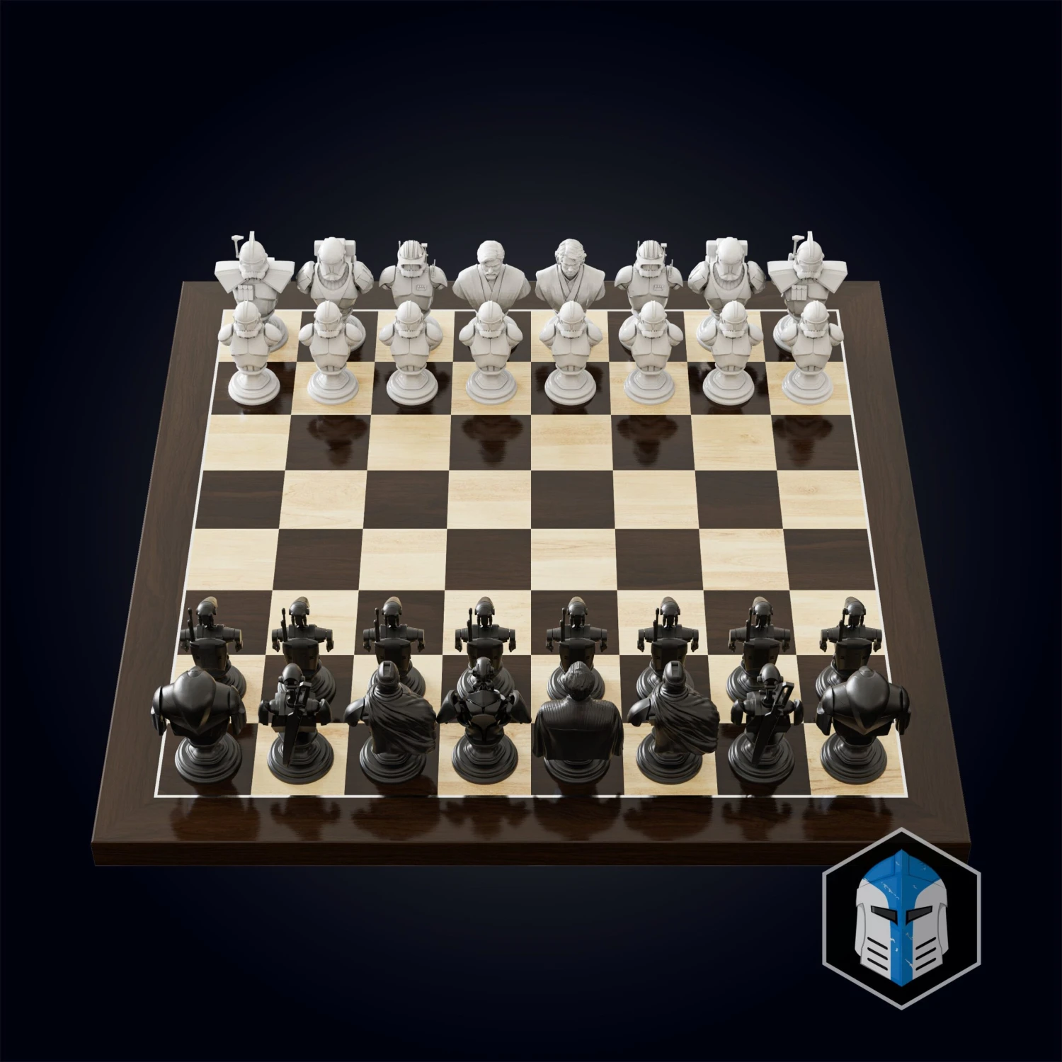 Clone Wars Republic/CIS Chess Set - 3D Print Files 6 Clone Wars Republic/CIS Chess Set - 3D Print Files - Image 4