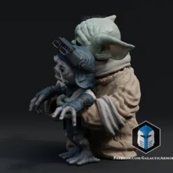 Grogu And Babu Figurine - Pose 1 - 3D Print Files -Galacticarmory Store 40001