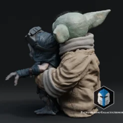Grogu And Babu Figurine - Pose 1 - 3D Print Files -Galacticarmory Store 40002