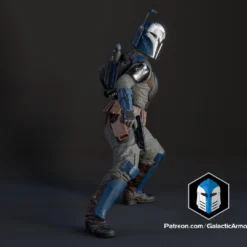 Bo Katan Figurine - Pose 4 - 3D Print Files -Galacticarmory Store 40007