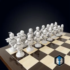 Clone Wars Republic/CIS Chess Set - 3D Print Files -Galacticarmory Store 4a scaled