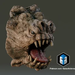 Life Sized Rancor Head Wall Mount - 3D Print Files -Galacticarmory Store 4i