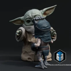 Grogu And Babu Figurine - Pose 2 - 3D Print Files -Galacticarmory Store 50000