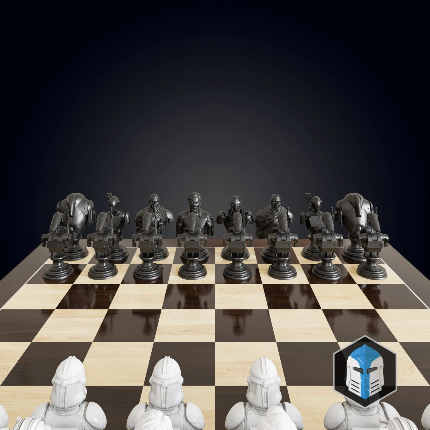 Clone Wars Republic/CIS Chess Set - 3D Print Files 9 Clone Wars Republic/CIS Chess Set - 3D Print Files - Image 7