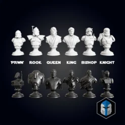Clone Wars Republic/CIS Chess Set - 3D Print Files -Galacticarmory Store 6 8d093496 0986 4b5e b0bb e3240edb7ade scaled