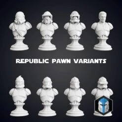 Clone Wars Republic/CIS Chess Set - 3D Print Files 22 Clone Wars Republic/CIS Chess Set - 3D Print Files -Galacticarmory Store 7