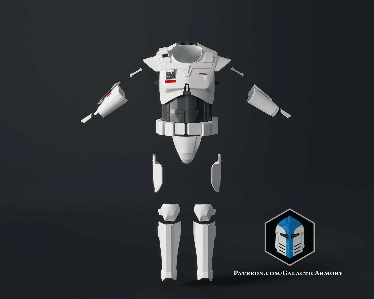 Imperial Mandalorian Commando Armor - 3D Print Files 10 Imperial Mandalorian Commando Armor - 3D Print Files - Image 8