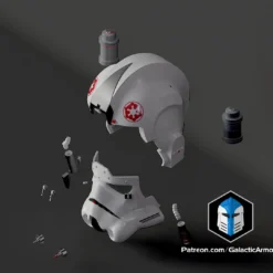AT-AT Driver Helmet - 3D Print Files 18 AT-AT Driver Helmet - 3D Print Files -Galacticarmory Store AT ATDriverHelmet Exploded