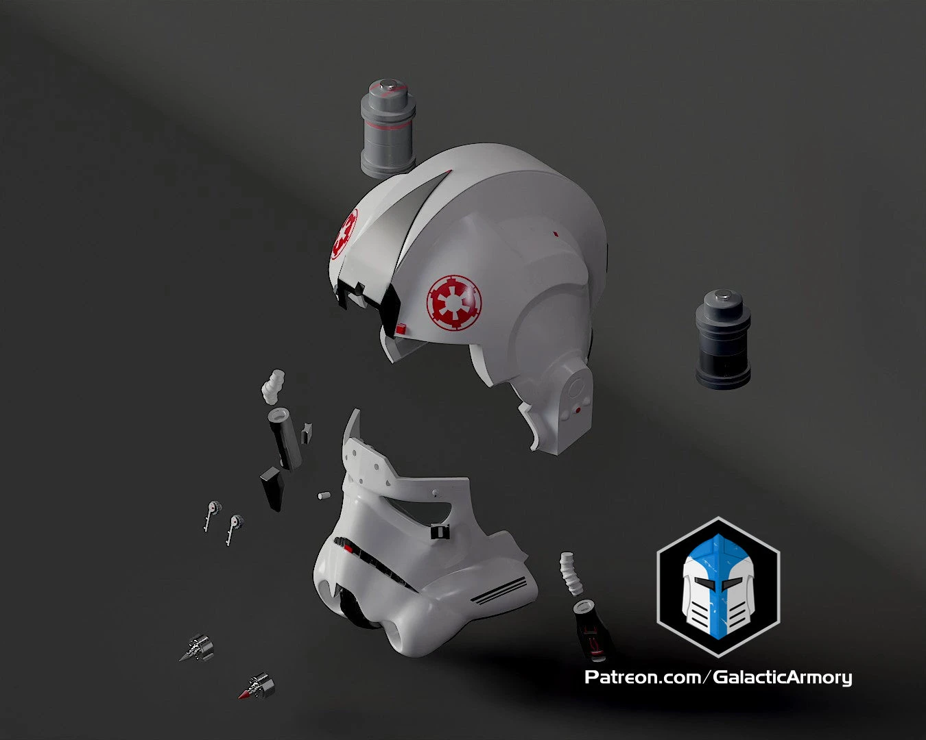 AT-AT Driver Helmet - 3D Print Files 7 AT-AT Driver Helmet - 3D Print Files - Image 5