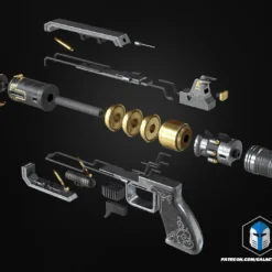 Wingman Pistol - 3D Print Files -Galacticarmory Store ApexWingman Exploded