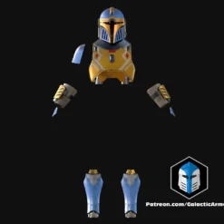 Aran Tal Mandalorian Cosplay Armor - 3D Print Files -Galacticarmory Store AranTalHelmetandArmor