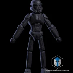 Rogue One Death Trooper Doll - 3D Print Files -Galacticarmory Store ArticulatedDeathTrooperDoll Perspective scaled