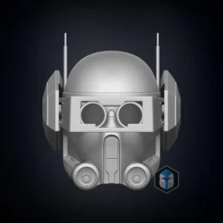 Bad Batch Tech Helmet - 3D Print Files -Galacticarmory Store BadBatchTechFrontVisorDown scaled