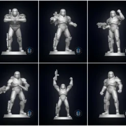 Bad Batch Wrecker Figurine - 6 In 1 Bundle - 3D Print Files