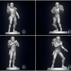 Bad Batch Hunter Figurine - BUNDLE - 3D Print Files