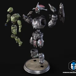 Believe Diorama Figurine - 3D Print Files -Galacticarmory Store BelieveDiorama Exploded