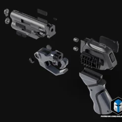 Blade Runner Luv's Blaster - 3D Print Files 22 Blade Runner Luv's Blaster - 3D Print Files -Galacticarmory Store BladeRunnerLuv sBlaster Exploded
