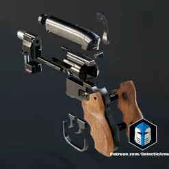 Blade Runner Snubnose Blaster - 3D Print Files 23 Blade Runner Snubnose Blaster - 3D Print Files -Galacticarmory Store BladeRunnerSnubnoseBlaster Exploded