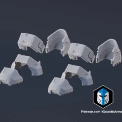 Infinite Master Chief Armor - 3D Print Files -Galacticarmory Store BootsExploded