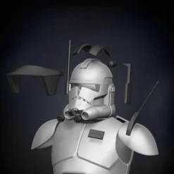 Animated Commander Cody Armor Accessories - 3D Print Files 12 Animated Commander Cody Armor Accessories - 3D Print Files -Galacticarmory Store Broken scaled